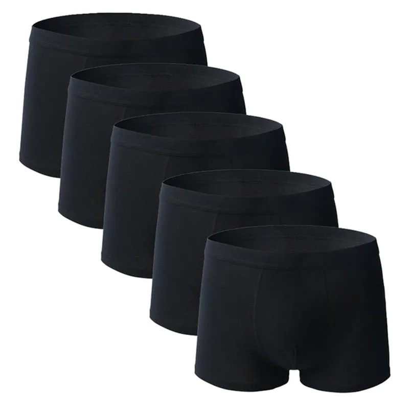 Angelo Ricci™ Comfy Breathable Cotton Men Underwear 5Pcs