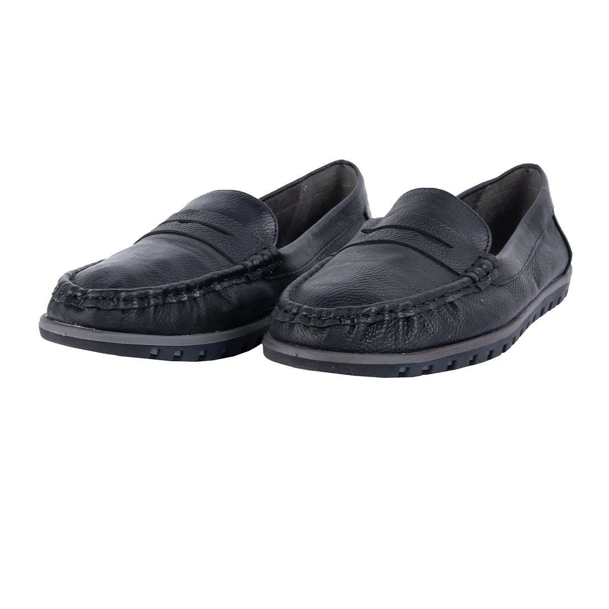 Annie G Penny Casual Loafers Leather Black Colour For Women