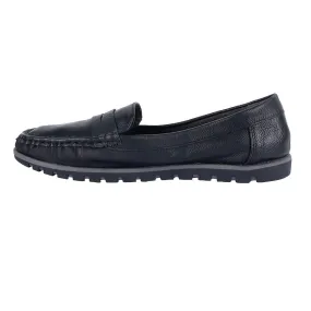 Annie G Penny Casual Loafers Leather Black Colour For Women