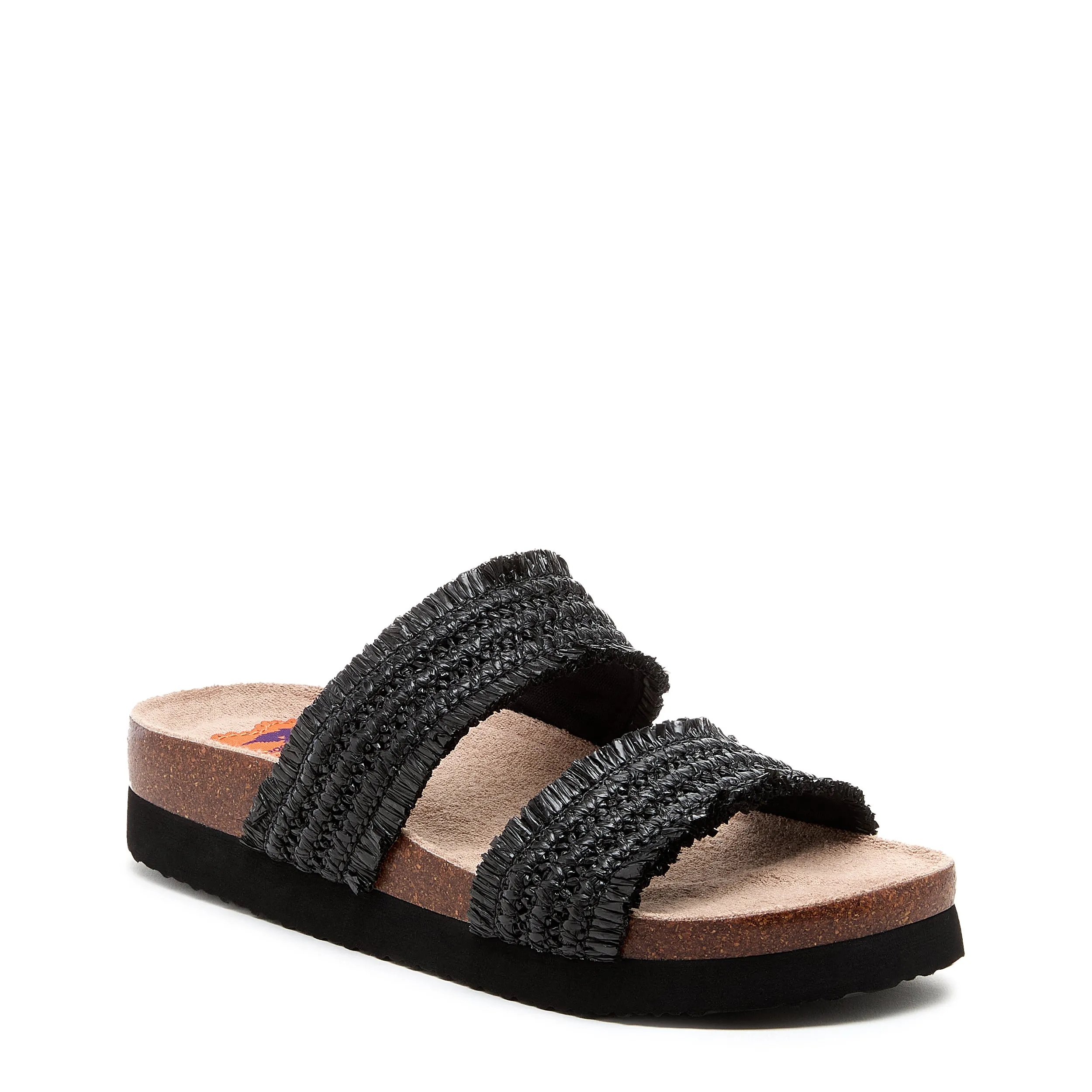 Aruba Black Raffia Sandals