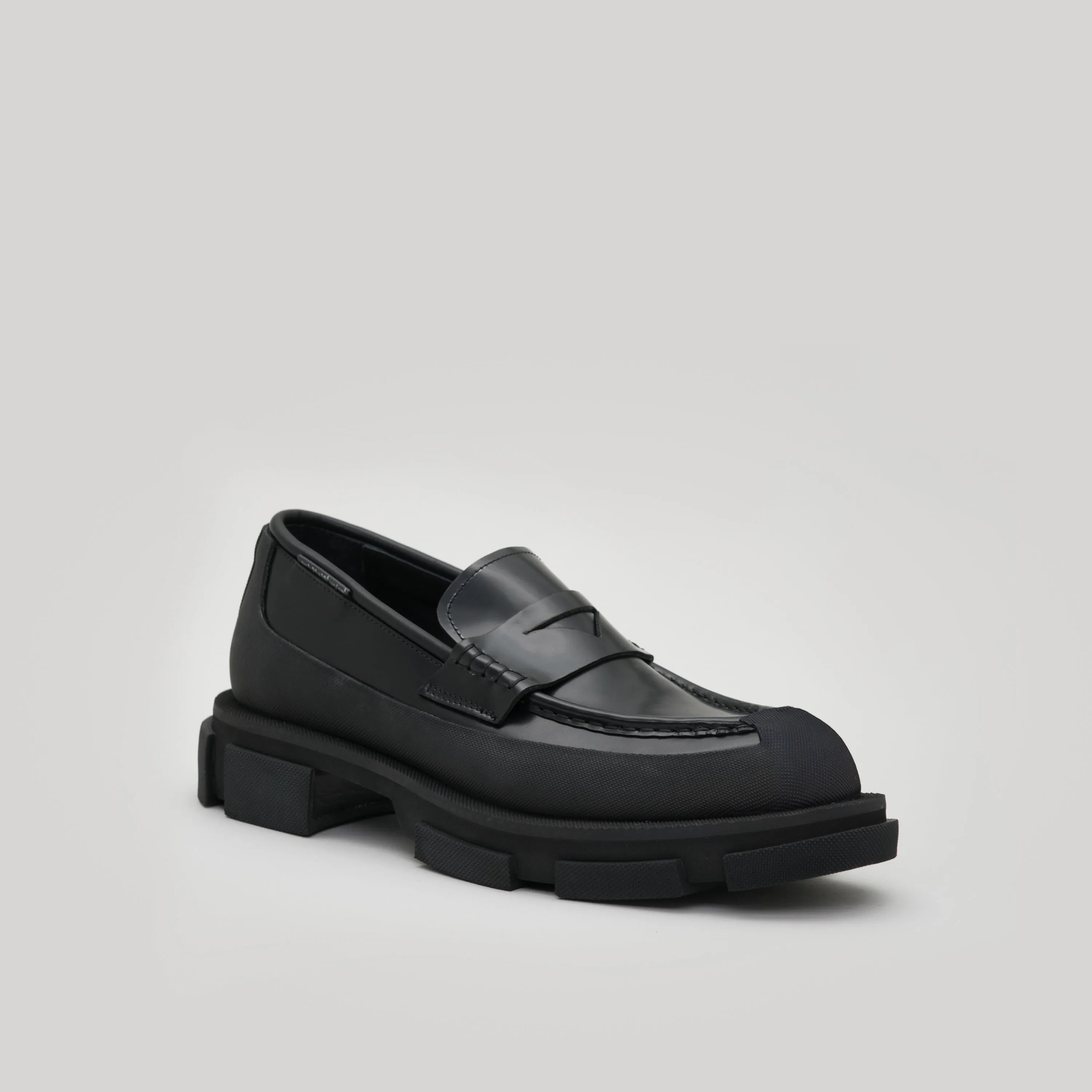 both - GAO LOAFER-SPAZZOLATO-BLACK