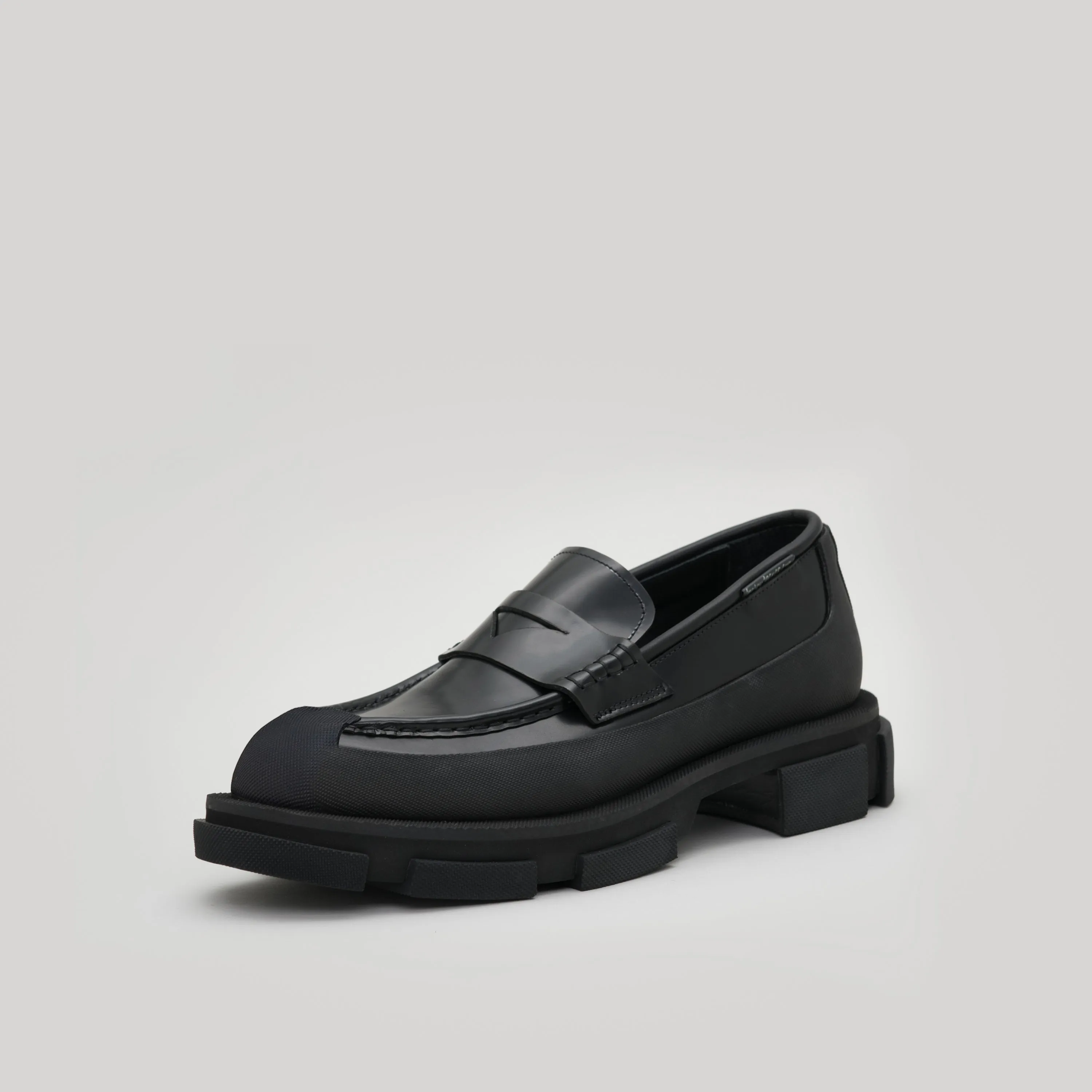 both - GAO LOAFER-SPAZZOLATO-BLACK