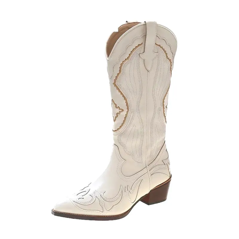 Cream Cowboy Boot