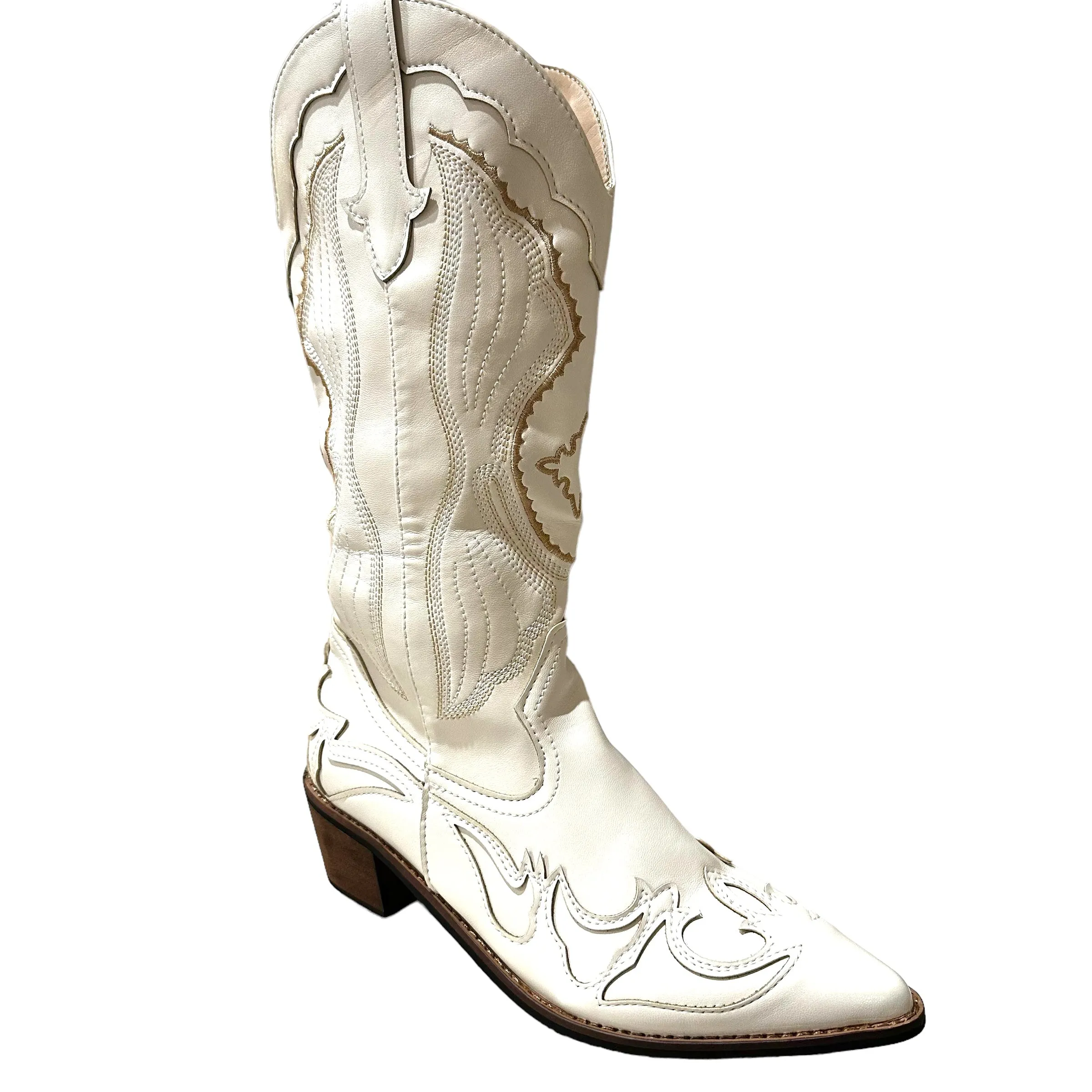 Cream Cowboy Boot