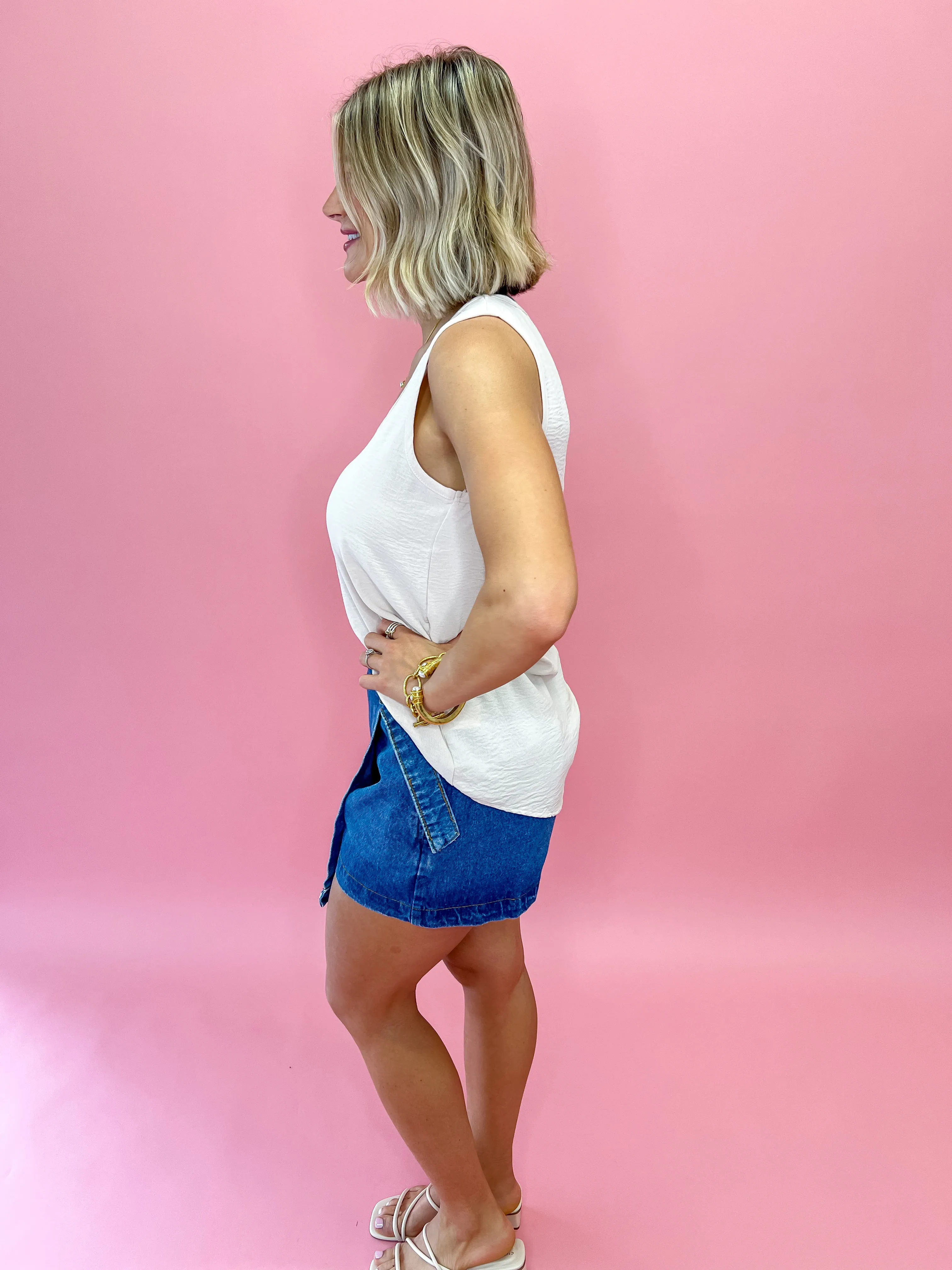 Effortless Vibes Tank - Nude