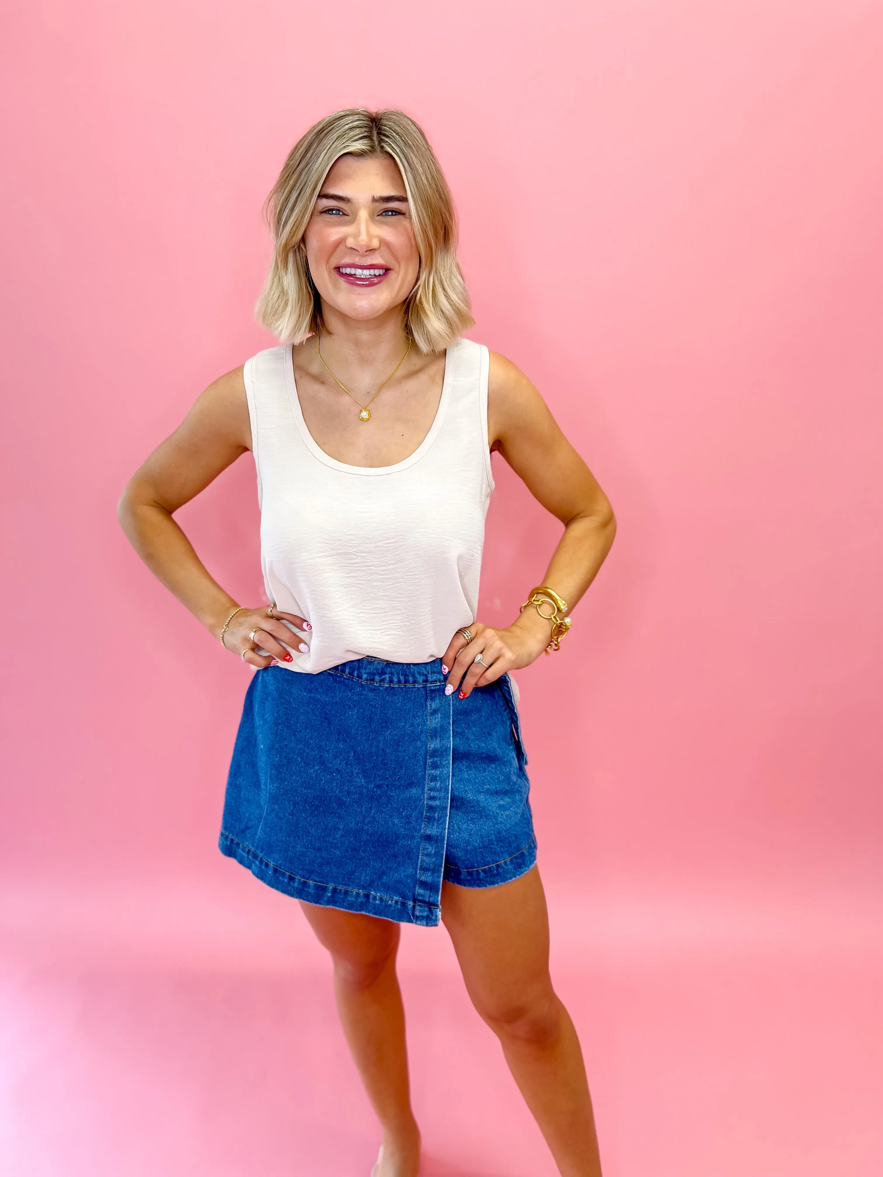 Effortless Vibes Tank - Nude