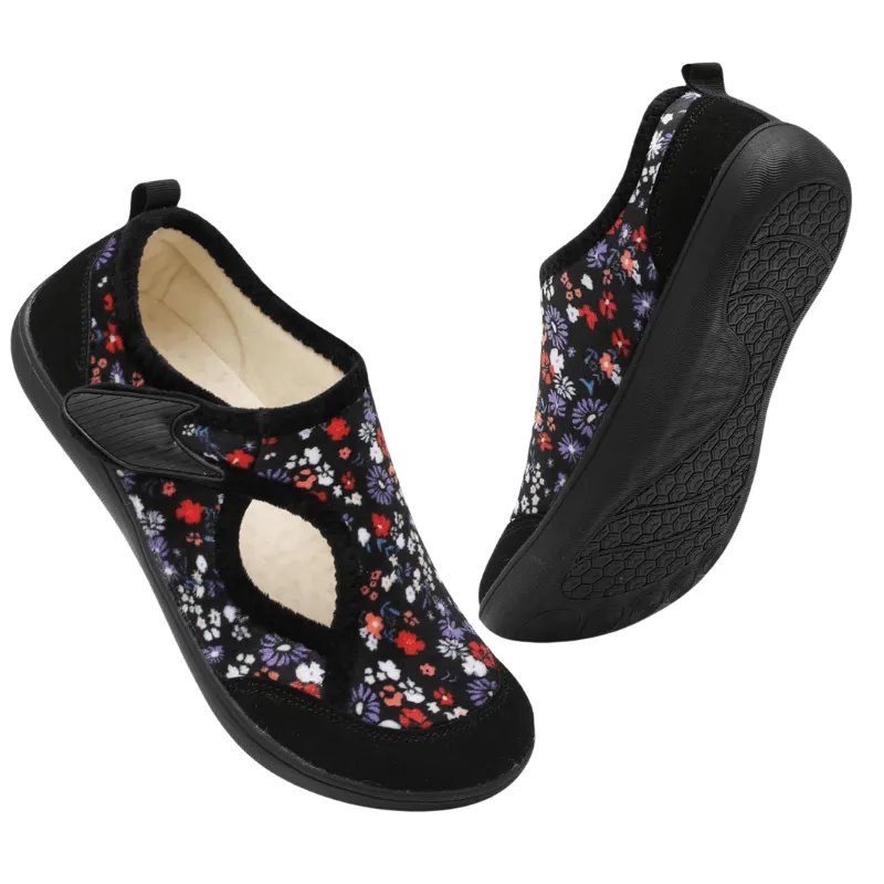 Floral Print Diabetic Slippers – Comfort with a Touch of Elegance