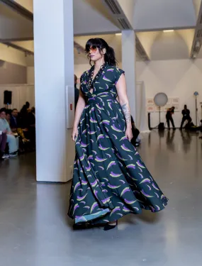 Flow by Tara Davis- Ilysha Brush Stroke Print Maxi Dress