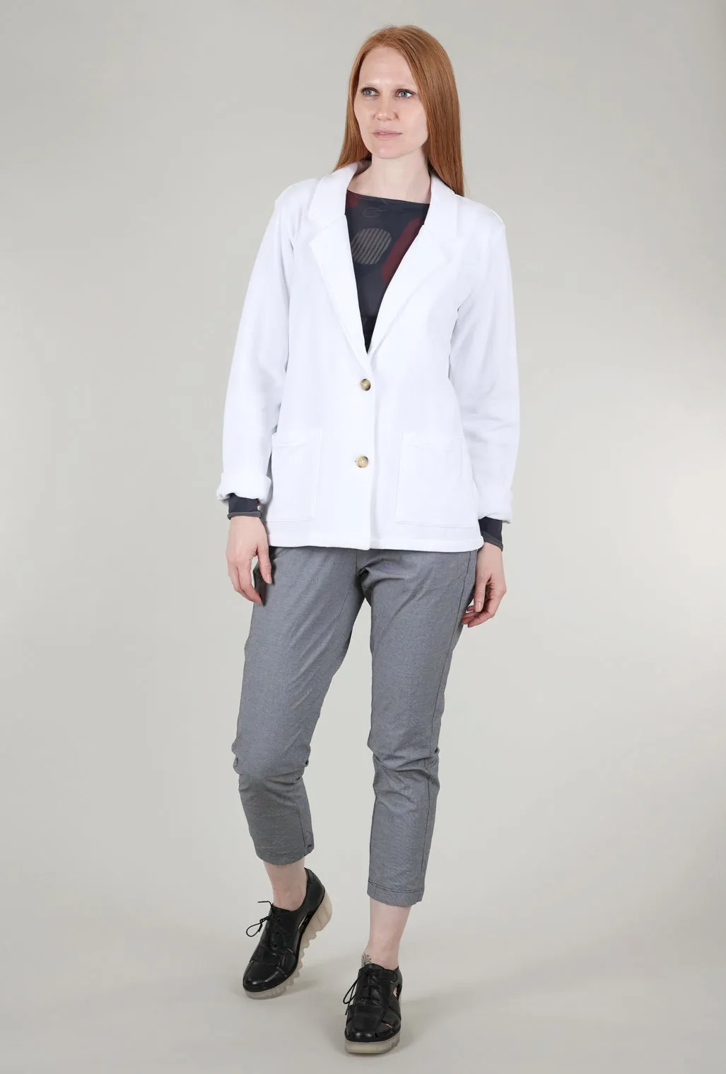 French Terry Blazer, White