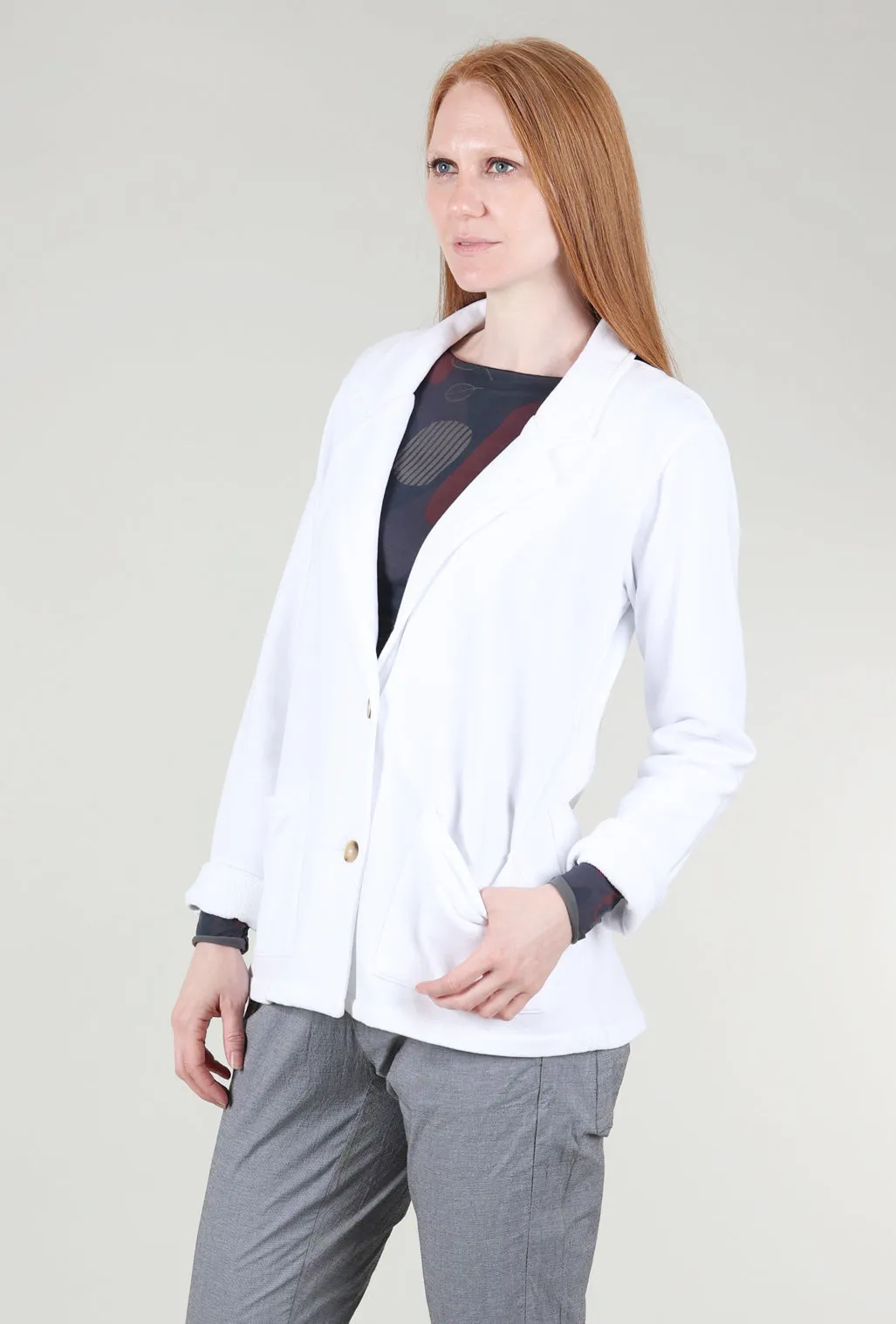 French Terry Blazer, White