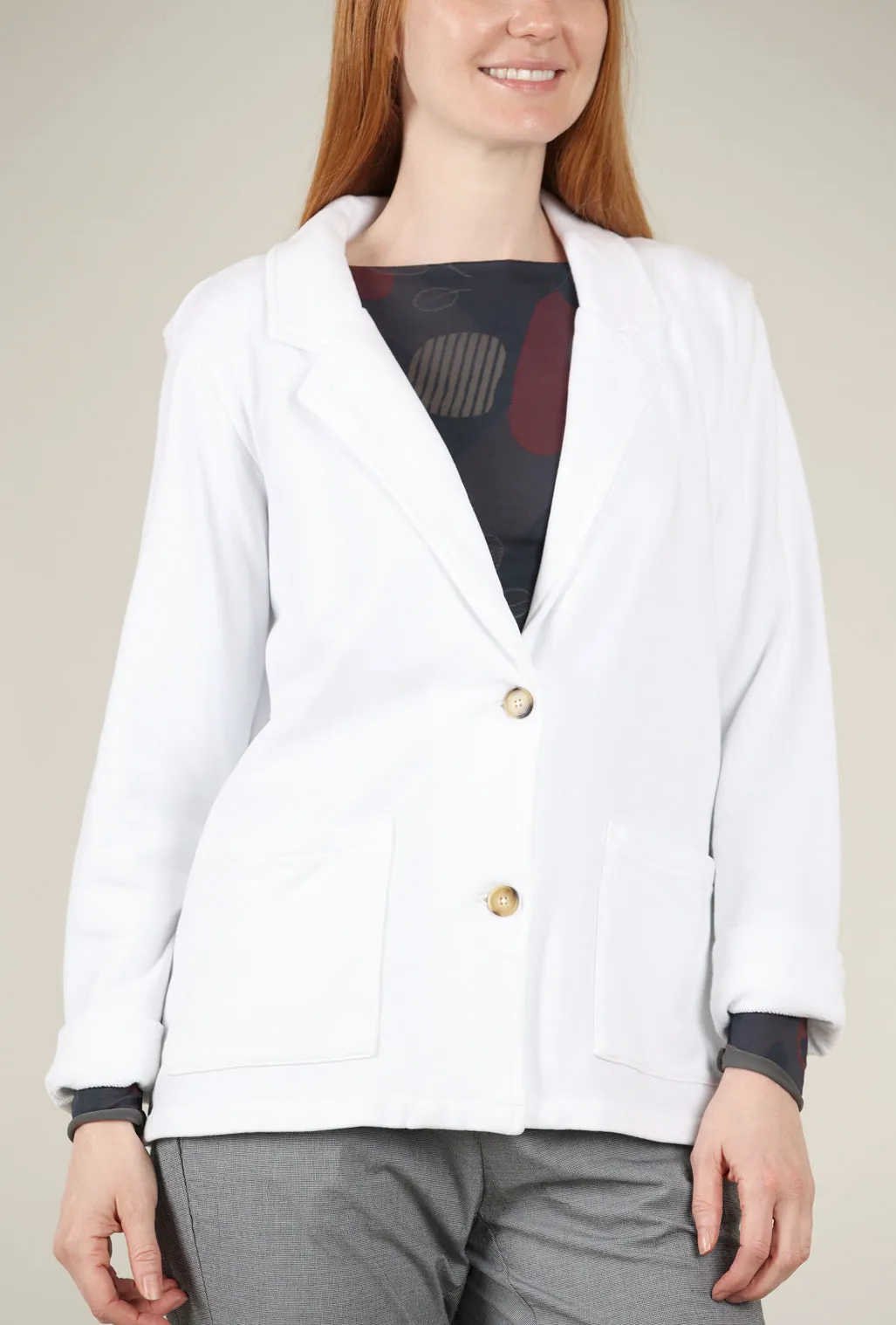 French Terry Blazer, White