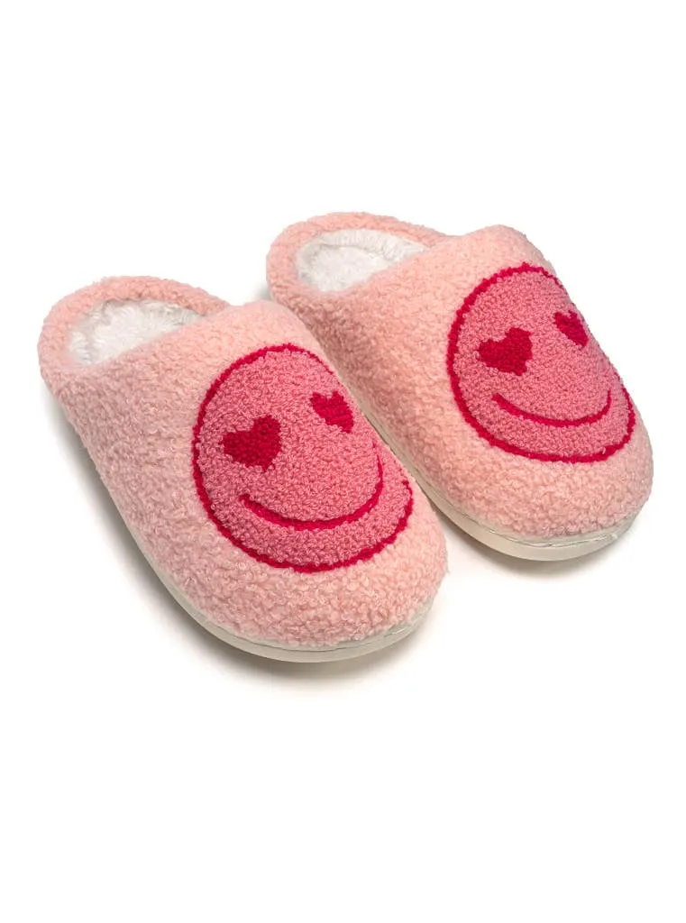 Indoor / Outdoor Slippers - Kids - Heart Eyes - Pink