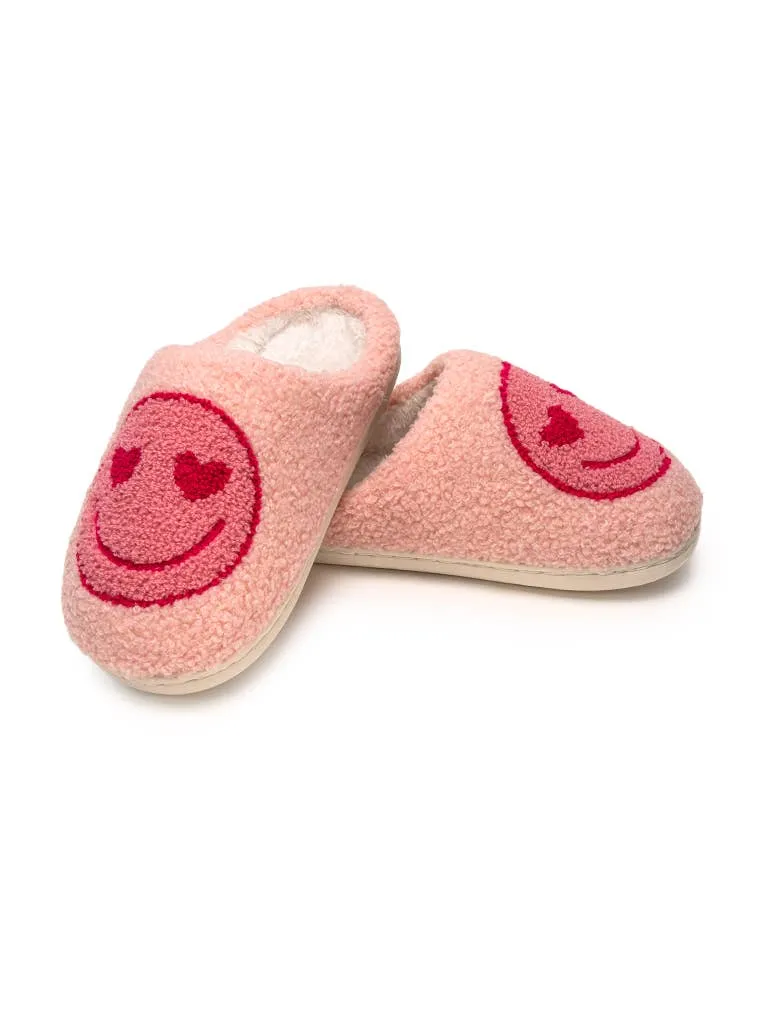 Indoor / Outdoor Slippers - Kids - Heart Eyes - Pink