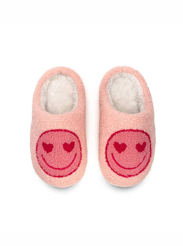 Indoor / Outdoor Slippers - Kids - Heart Eyes - Pink