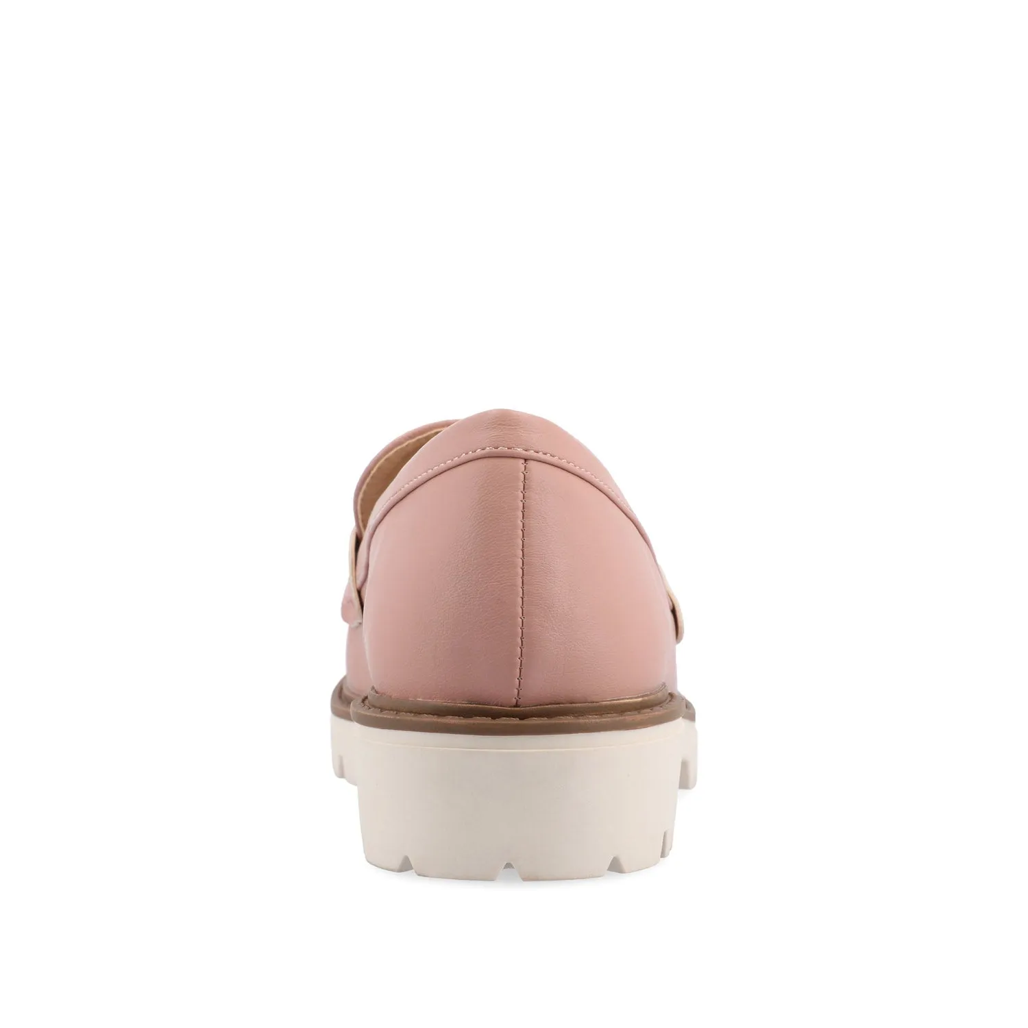 KENLY FAUX LEATHER LOAFER FLATS IN WIDE