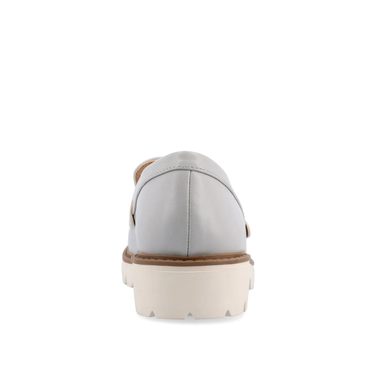KENLY FAUX LEATHER LOAFER FLATS IN WIDE