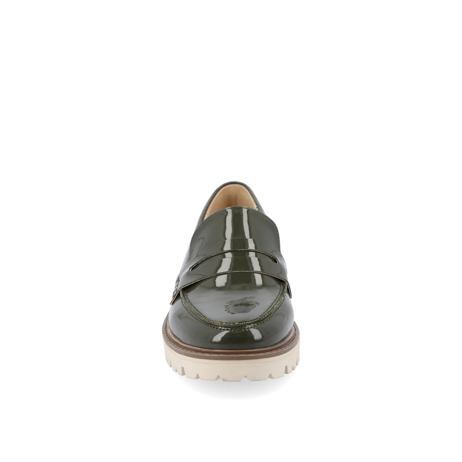 KENLY FAUX LEATHER LOAFER FLATS IN WIDE