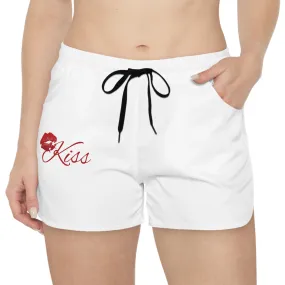 Kiss Graphic Women's Casual Shorts - Comfortable Summer Wear