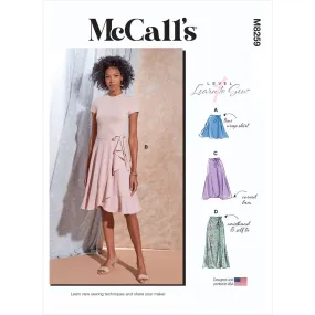 McCall's Pattern M8259 Misses' Skirts