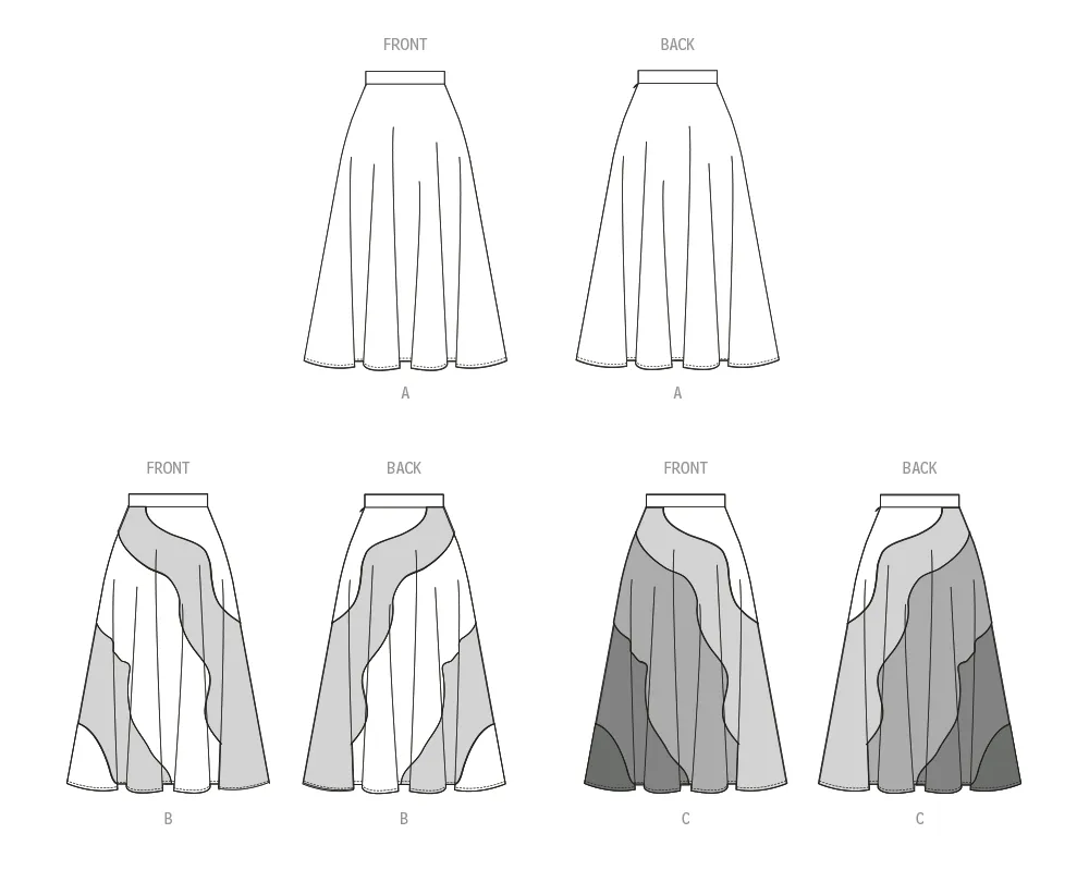 McCall's sewing pattern 8510 Skirts