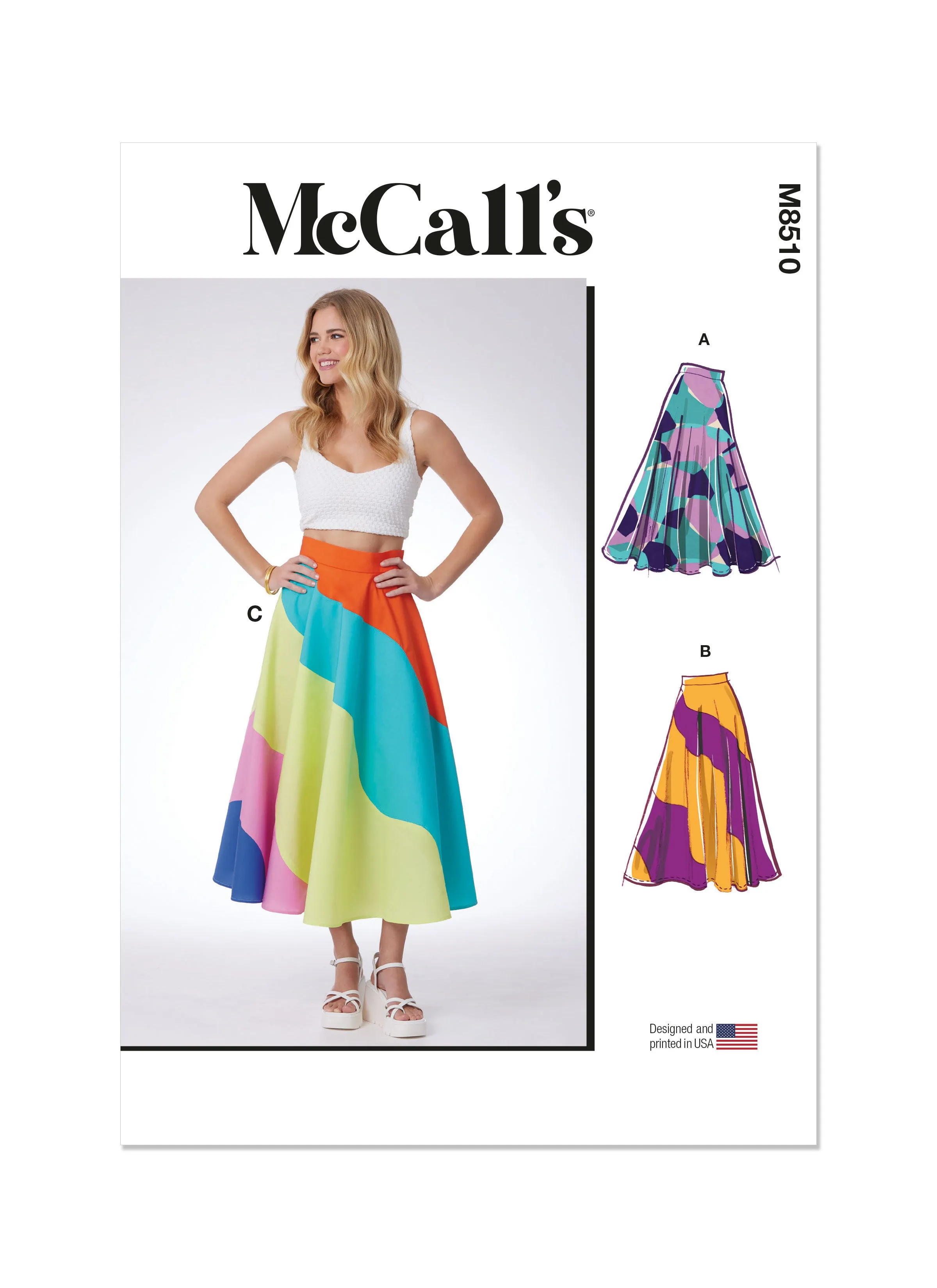 McCall's sewing pattern 8510 Skirts