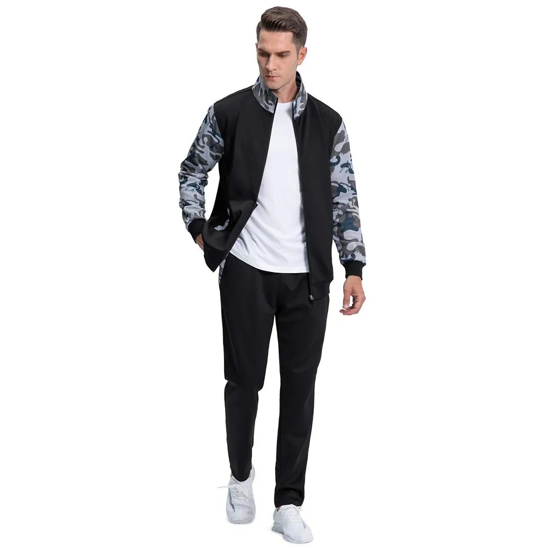 Men's Casual Sports Jacket & Pants 2 Piece Set