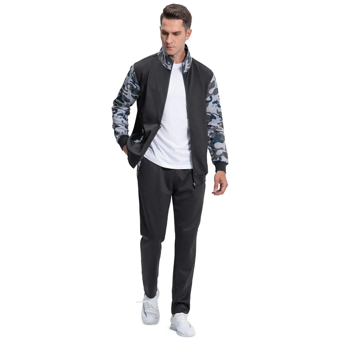 Men's Casual Sports Jacket & Pants 2 Piece Set