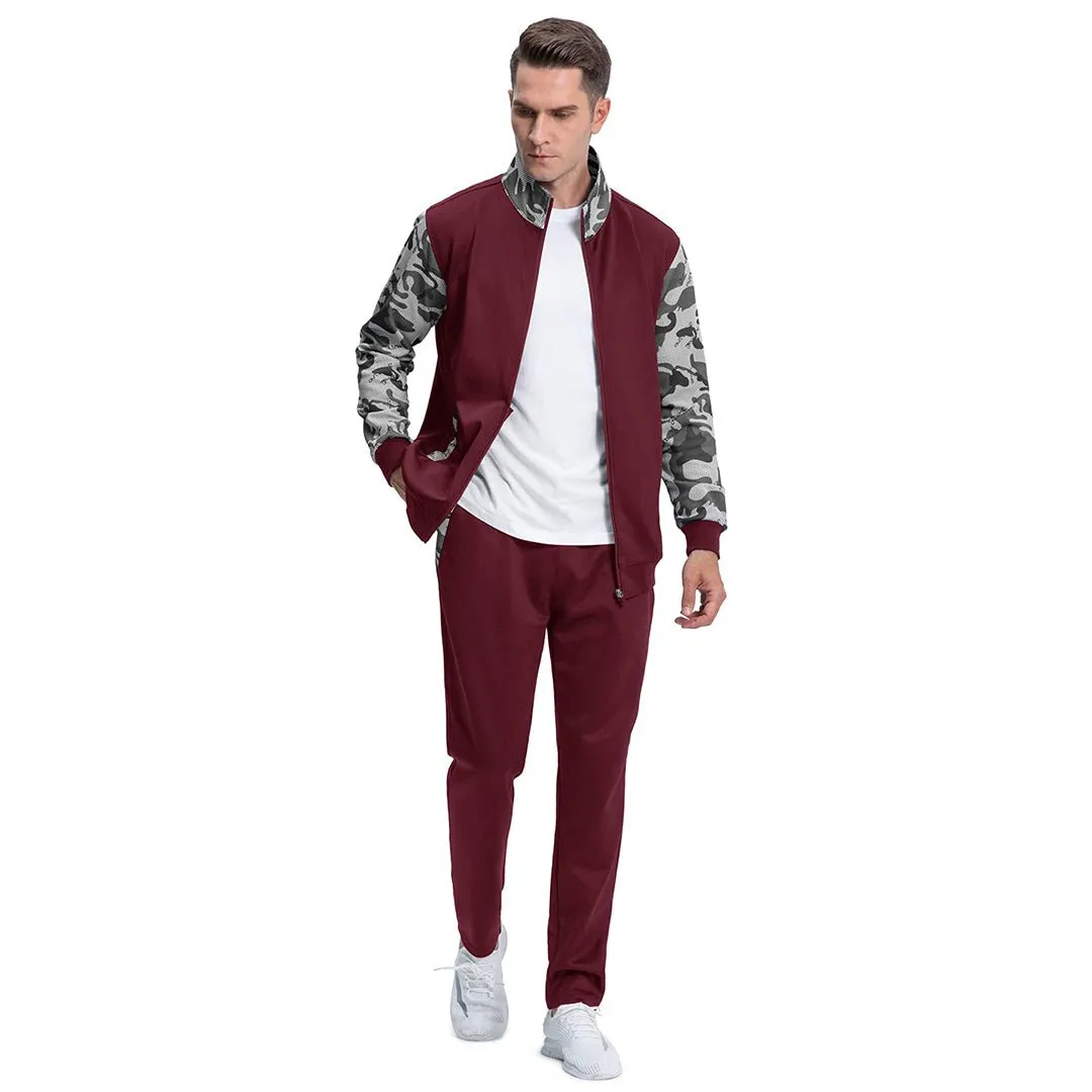 Men's Casual Sports Jacket & Pants 2 Piece Set