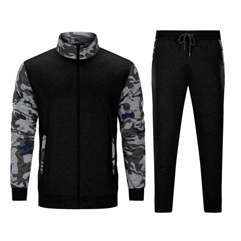 Men's Casual Sports Jacket & Pants 2 Piece Set
