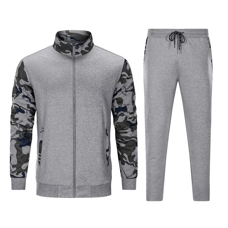Men's Casual Sports Jacket & Pants 2 Piece Set