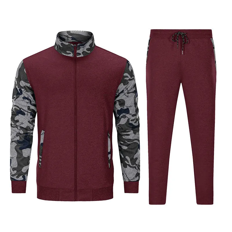 Men's Casual Sports Jacket & Pants 2 Piece Set