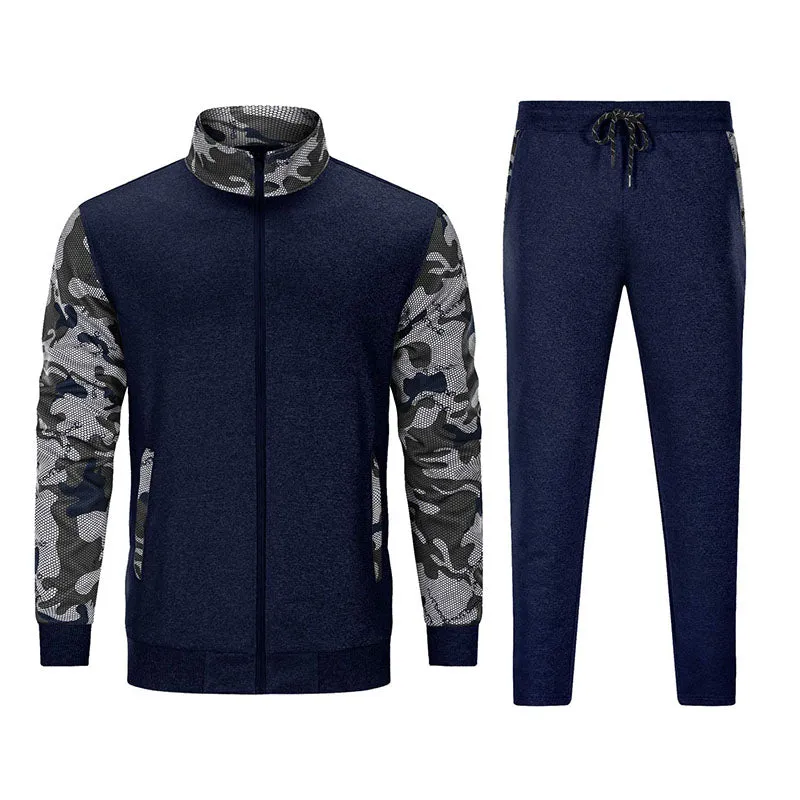 Men's Casual Sports Jacket & Pants 2 Piece Set