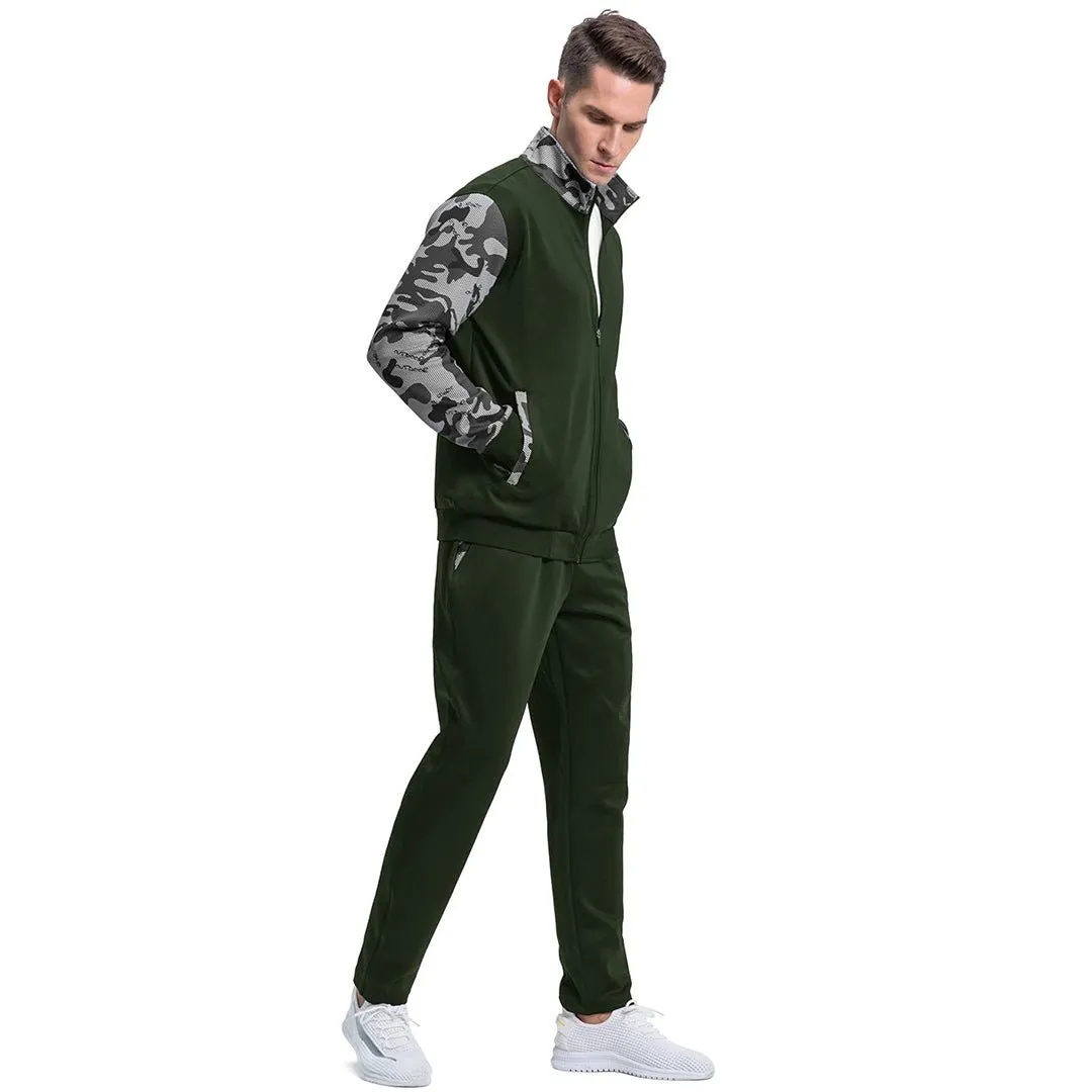 Men's Casual Sports Jacket & Pants 2 Piece Set