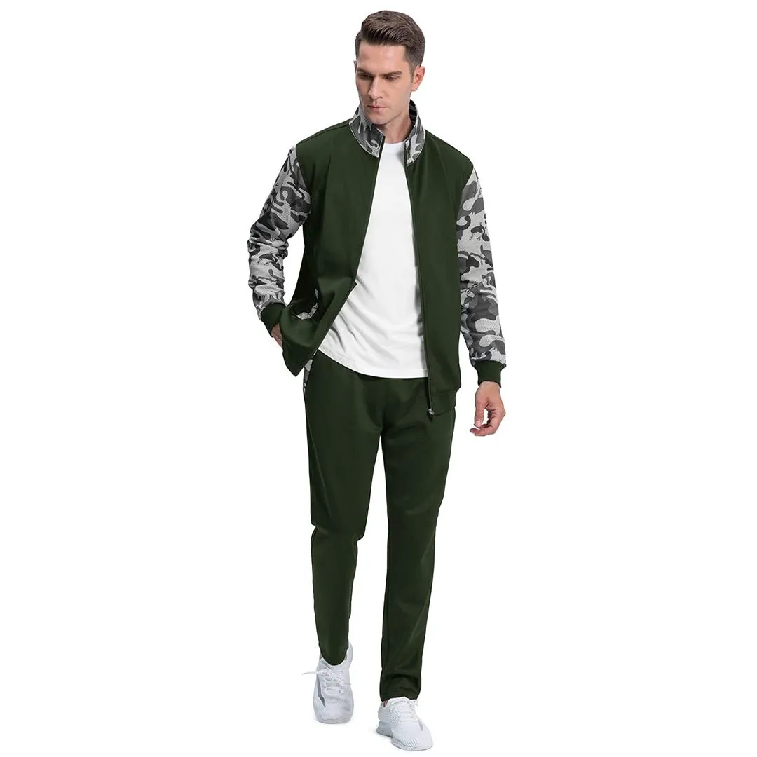 Men's Casual Sports Jacket & Pants 2 Piece Set