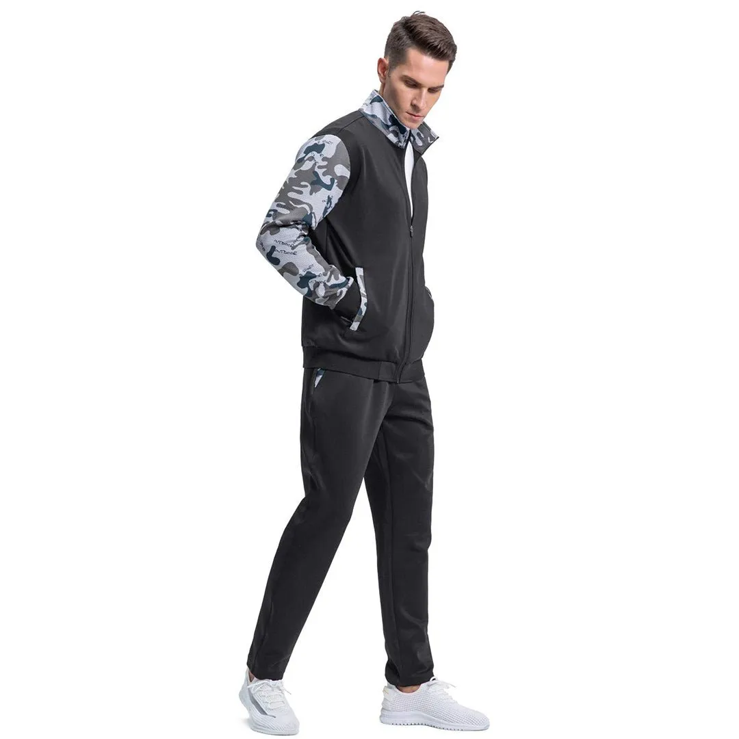Men's Casual Sports Jacket & Pants 2 Piece Set