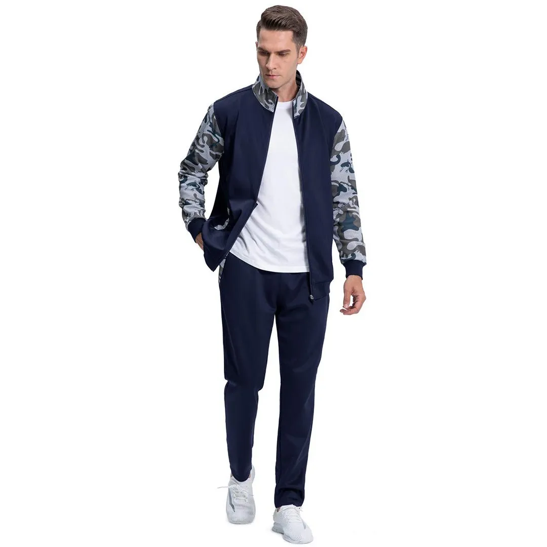Men's Casual Sports Jacket & Pants 2 Piece Set