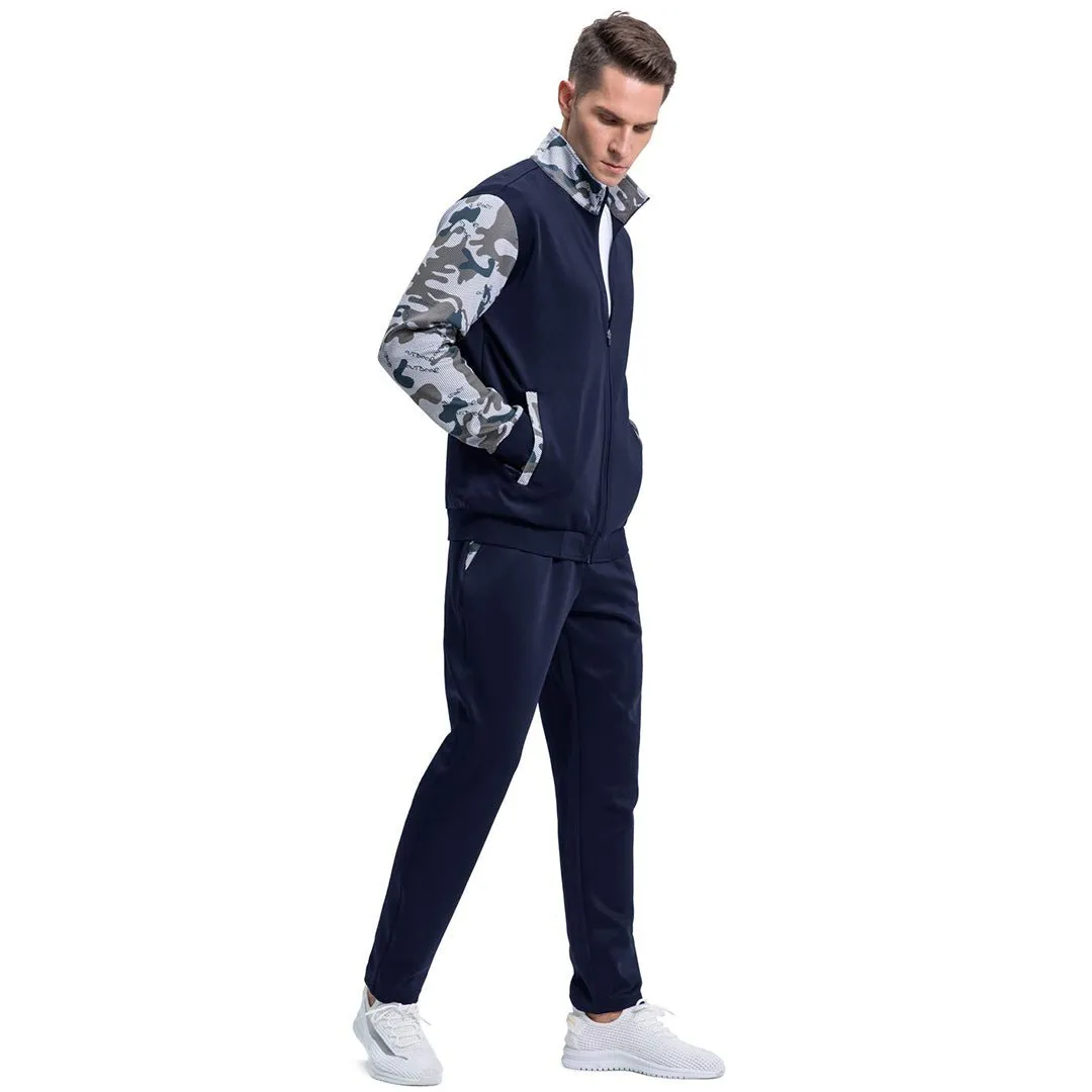 Men's Casual Sports Jacket & Pants 2 Piece Set