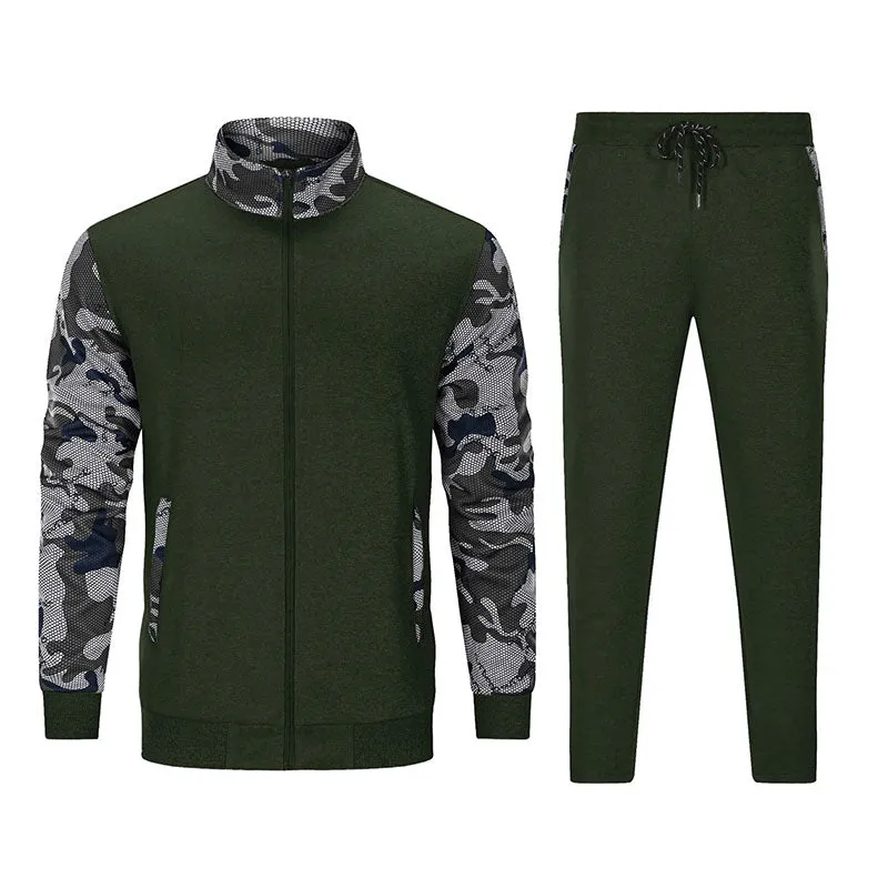 Men's Casual Sports Jacket & Pants 2 Piece Set