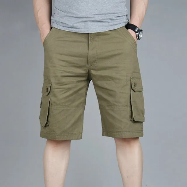 Mens Multi Pockets Breathable Comfortable Cargo Shorts