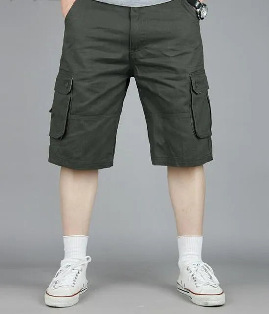 Mens Multi Pockets Breathable Comfortable Cargo Shorts