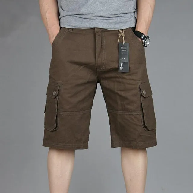 Mens Multi Pockets Breathable Comfortable Cargo Shorts