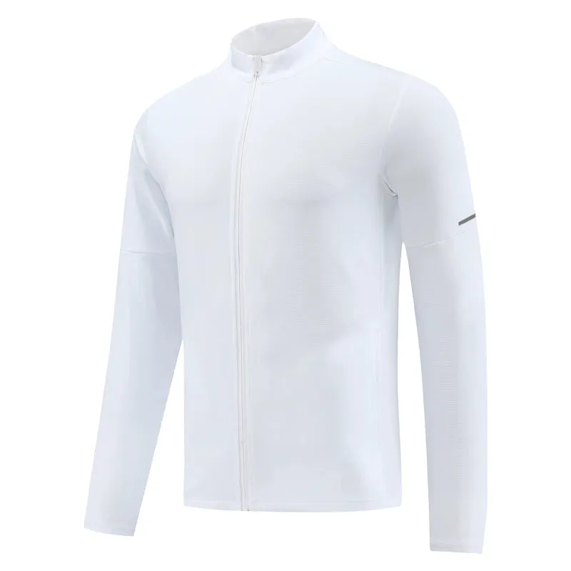 Men's Stand Collar Fitness Quick-Drying Long-Sleeved Top Running Jacket
