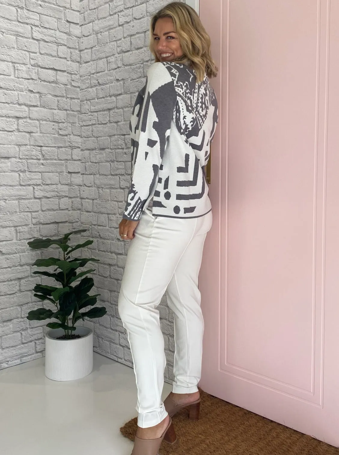 MONARI JERSEY ZIP PANTS