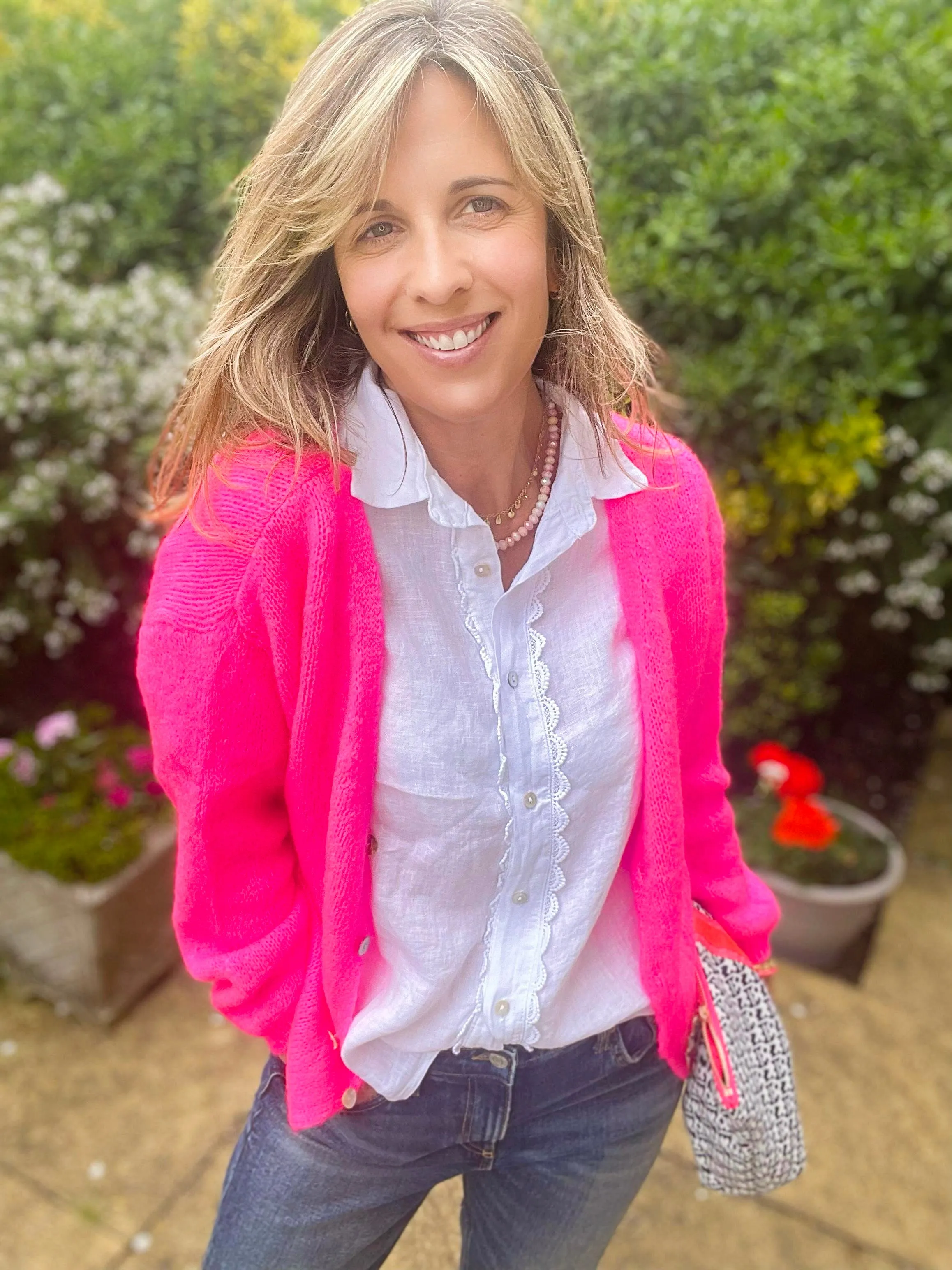 Neon Pink Cardi