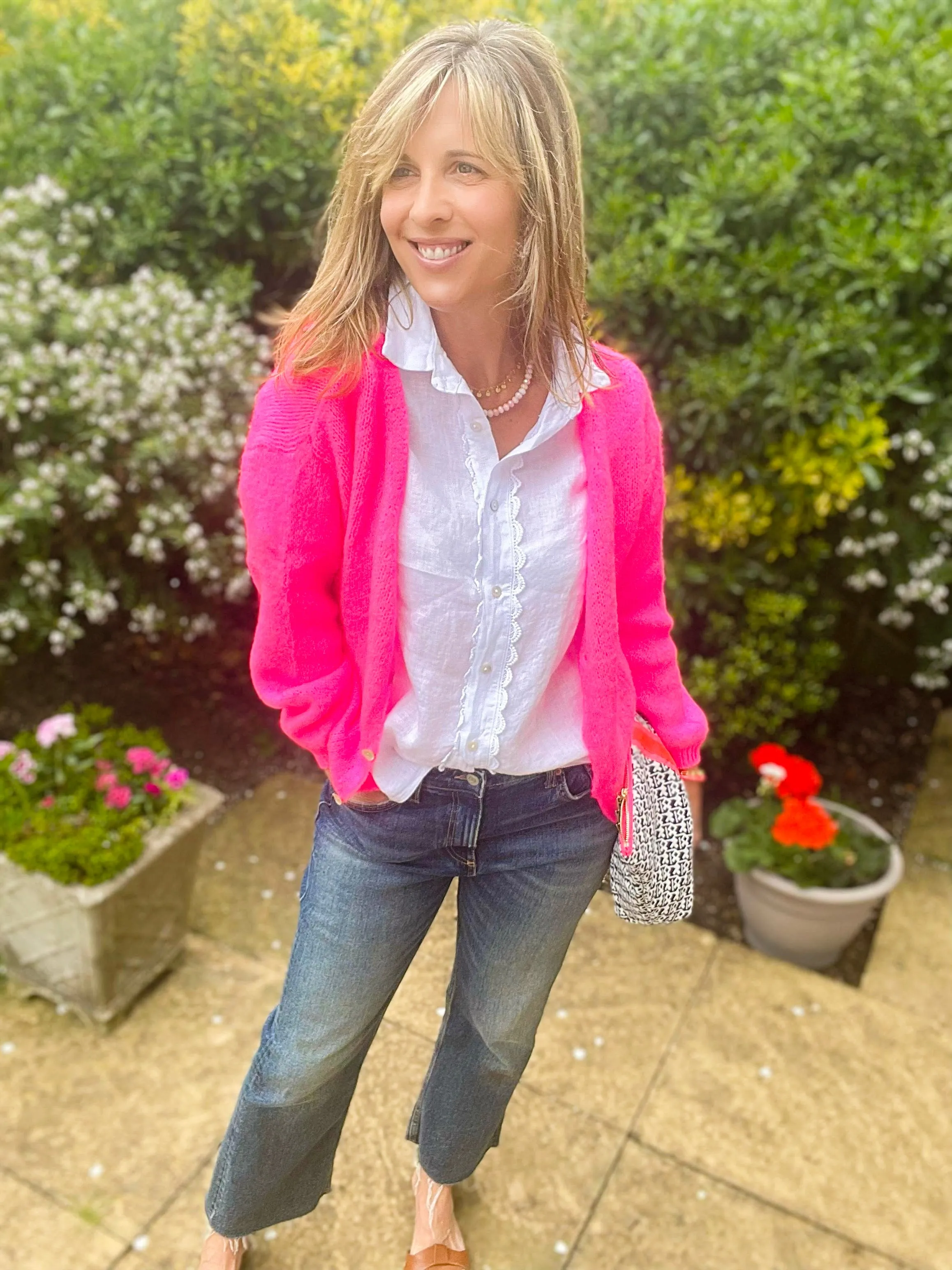 Neon Pink Cardi