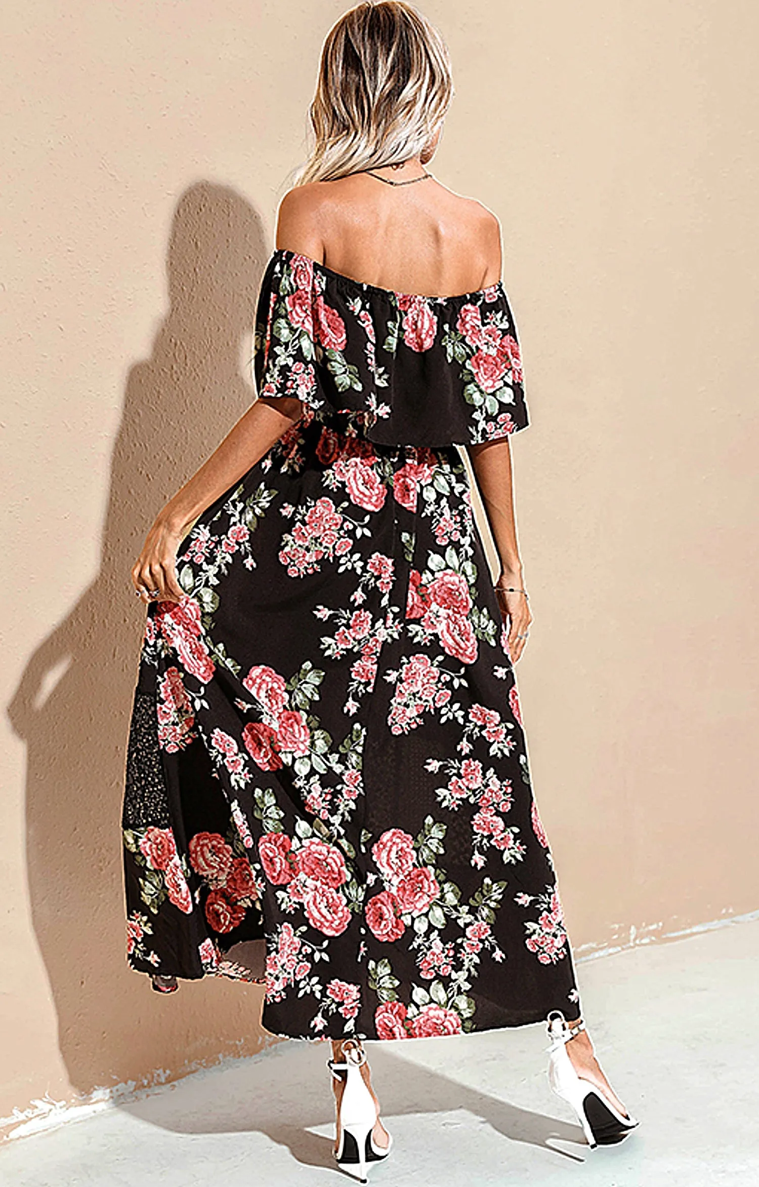Off the Shoulder Maxi Dress