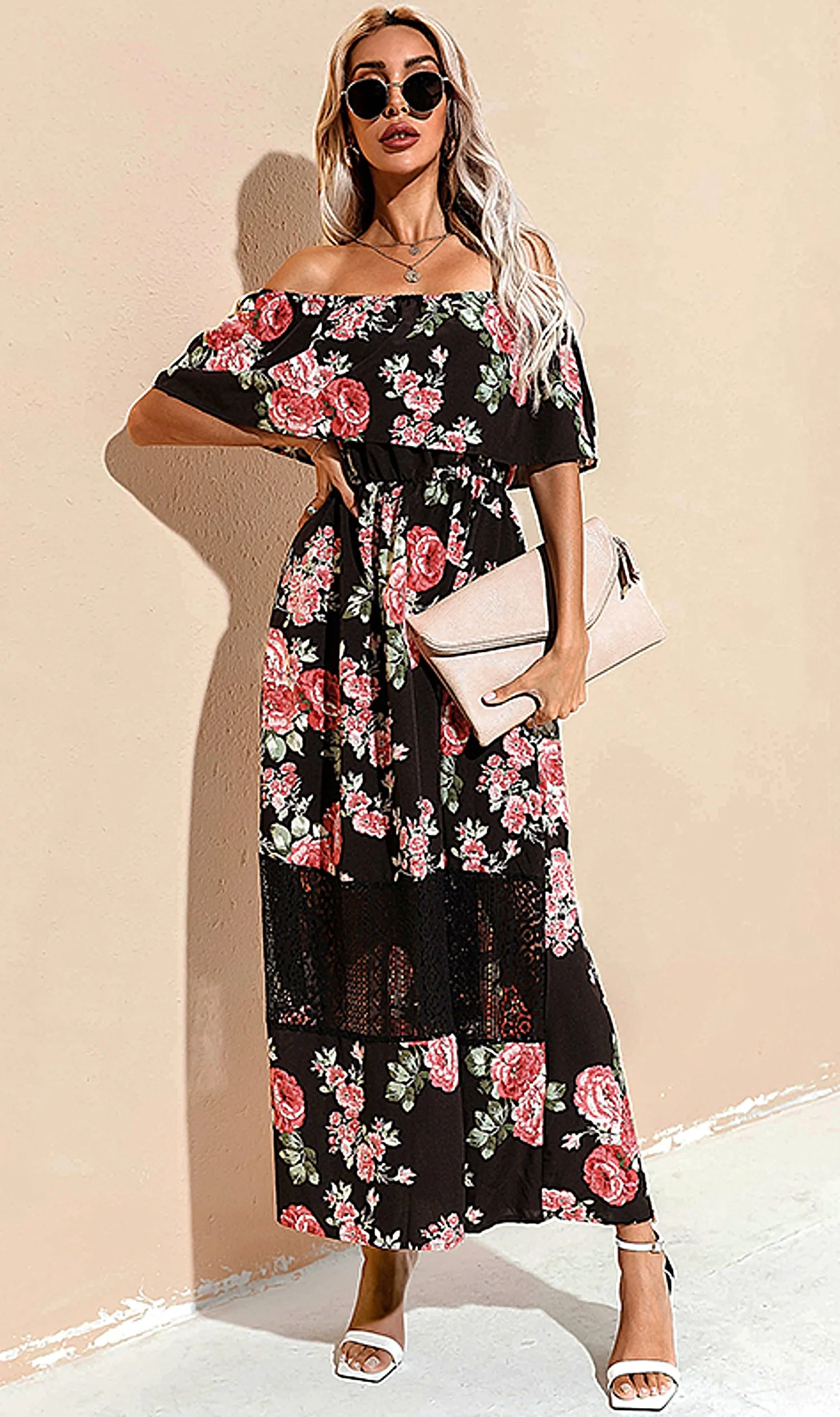 Off the Shoulder Maxi Dress