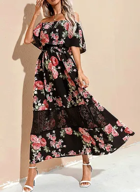 Off the Shoulder Maxi Dress