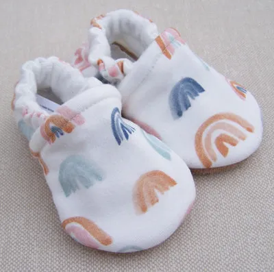 Organic Cotton Slipper - Watercolor Rainbow by Snow & Arrow