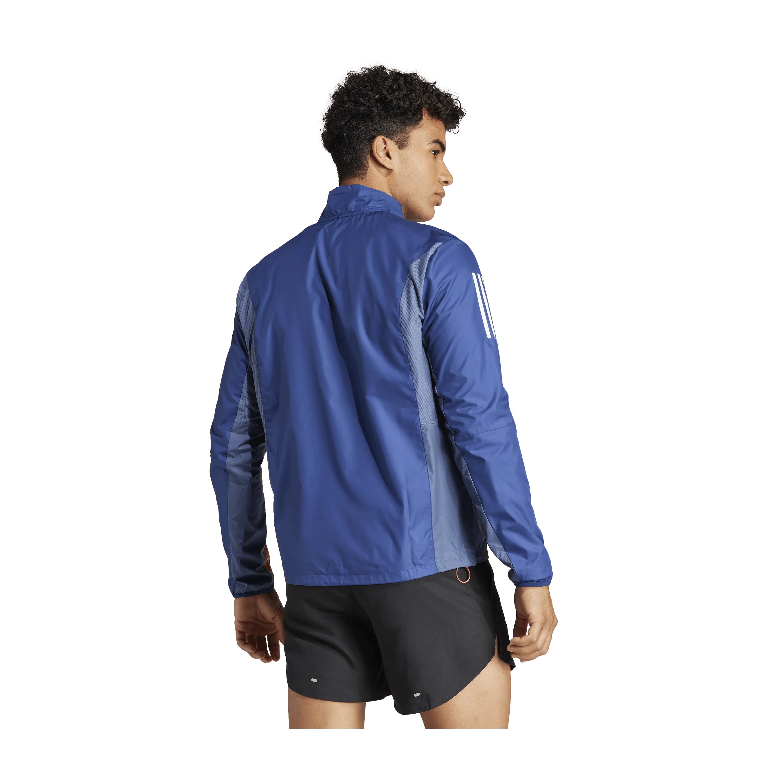 Own The Run Colorblock Jacket Dark Blue / Better Scarlet / Preloved Scarlet